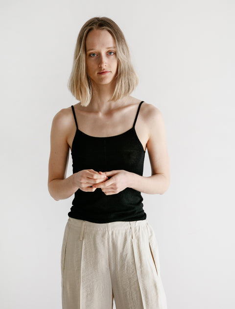 Lemaire Second Skin Tank Top Black