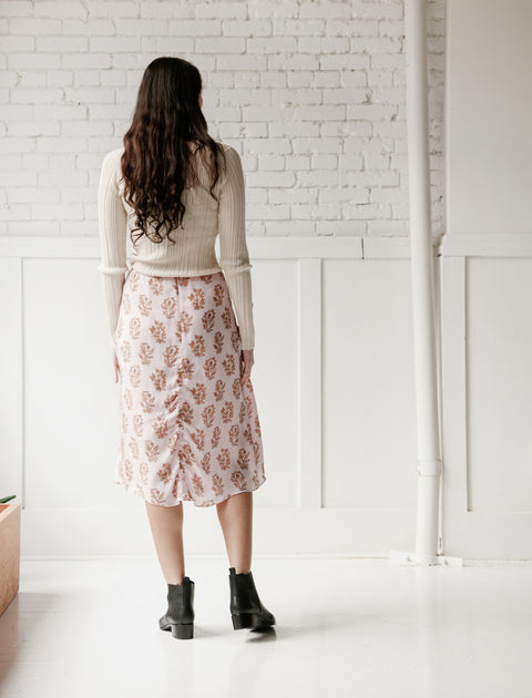 Acne Studios Iza Flower Skirt Pink/Orange