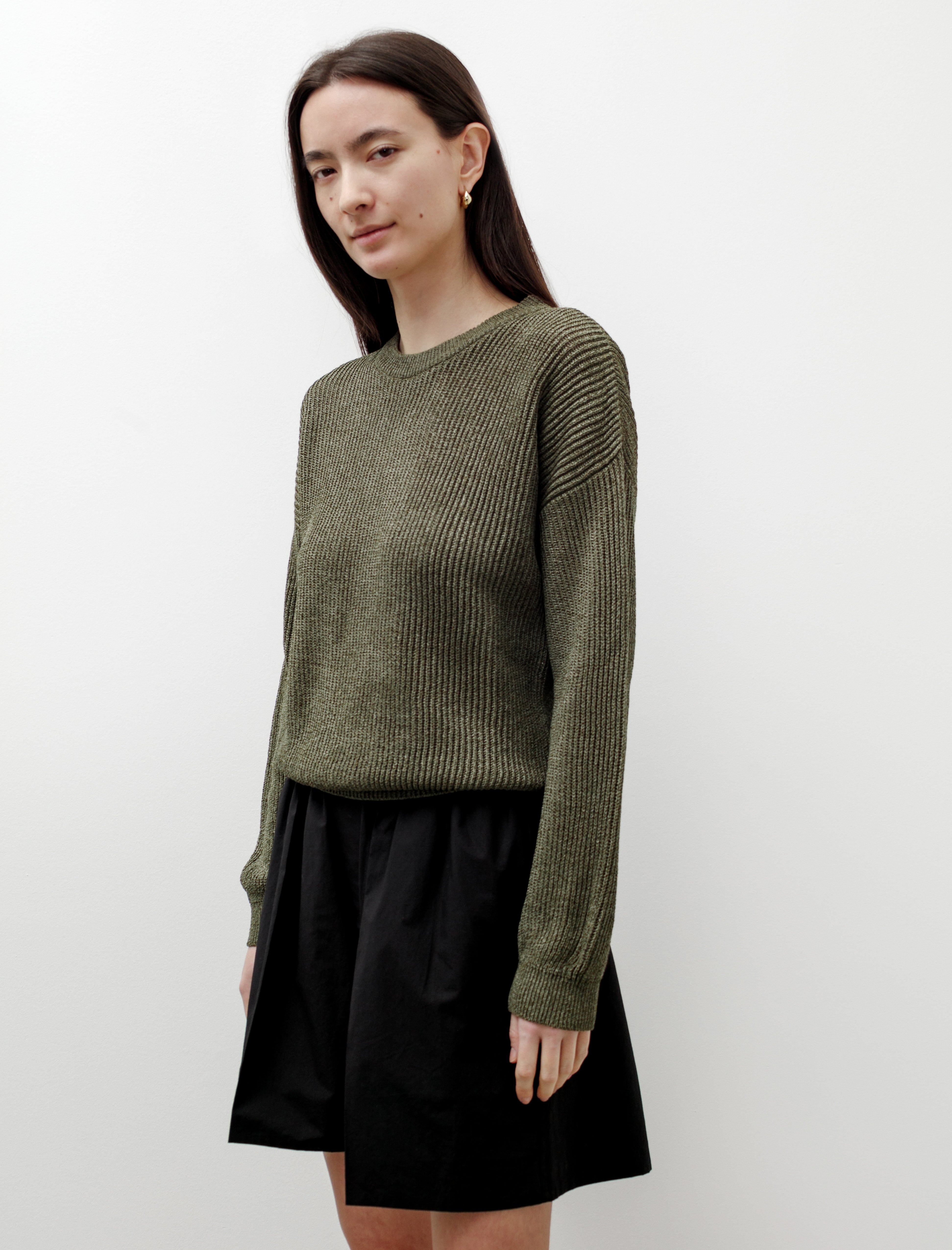 Washi Paper Sweater Olive