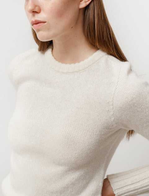 Lemaire Fitted Sweater Chalk