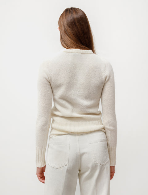 Lemaire Fitted Sweater Chalk