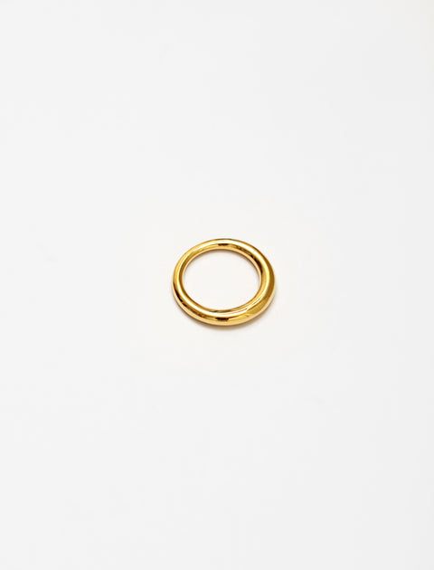 All Blues Snake Ring Thin Polished Vermeil