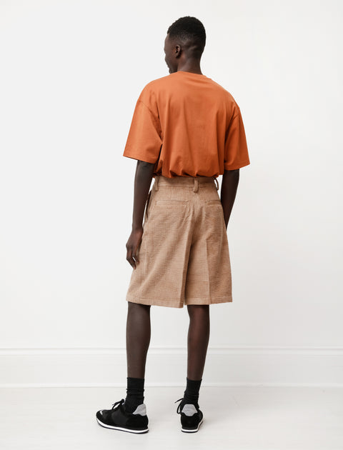 Relaxed Corduroy Shorts Camel