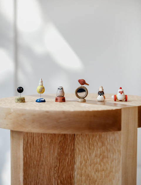 Sparrow + Chick Wooden Toy