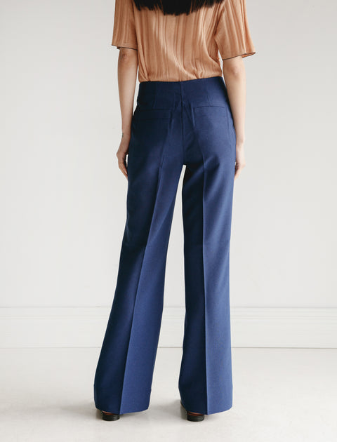 Acne Studios Portia Trousers Workwear Blue