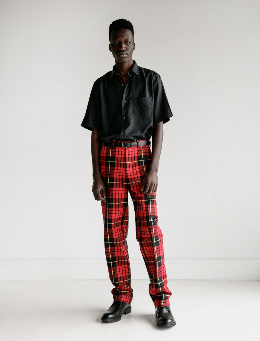 Tartan Red And Black Plaid Dress Pants Dress Pants Red And Black Plaid Pants For Men Mens Red Plaid Dress