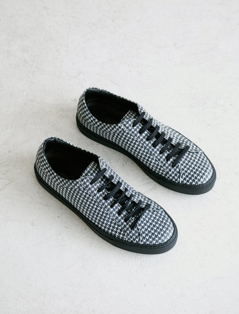 Dogtooth Leather Sneaker