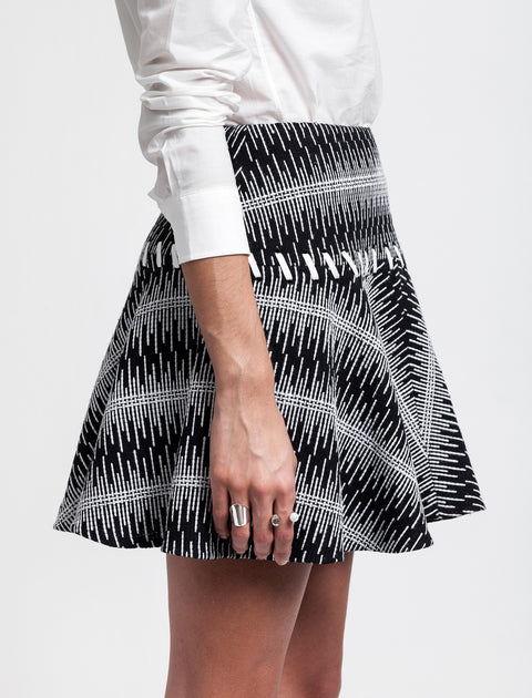 Thakoon Addition Cotton Tweed Full Skirt